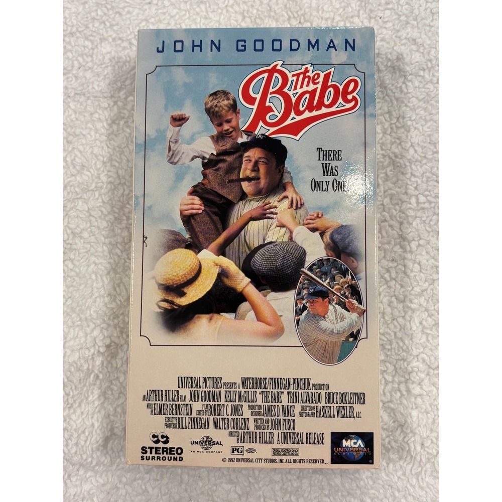 The Babe VHS 1992 John Goodman Baseball Movie New York Yankees MCA Universal - Picture 4 of 4